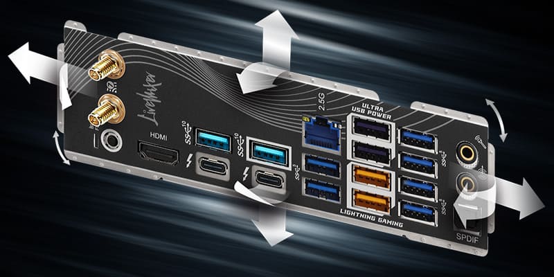 Flexible Integrated I/O Shield